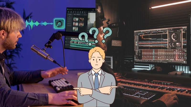 choosing filmora or pro audio tools