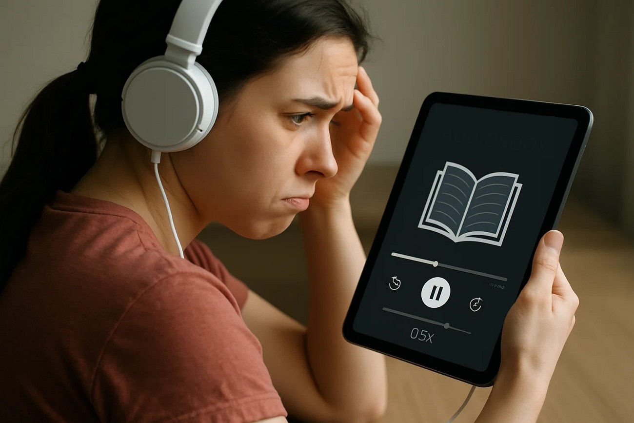 audiobooks and podcasts audio speed