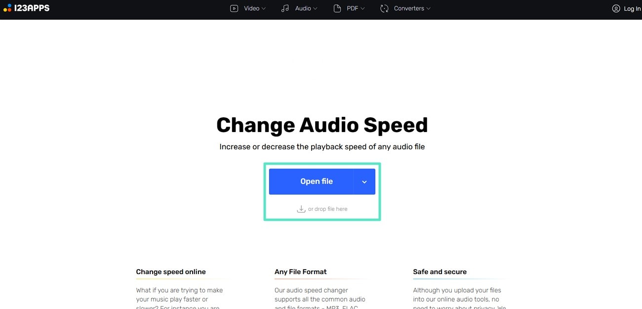 add file change speed audio