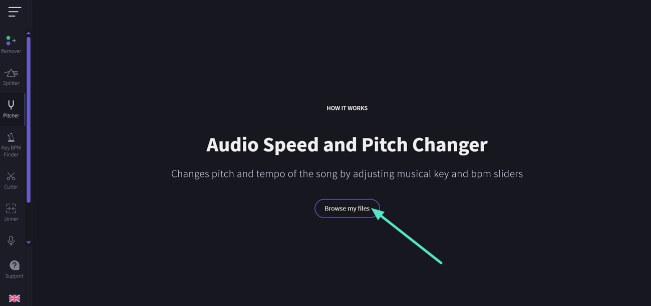 vocal remover import audio file