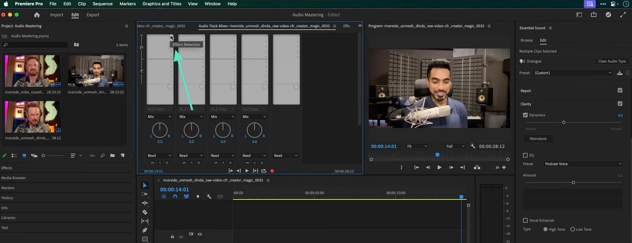 explore the audio effects premiere pro