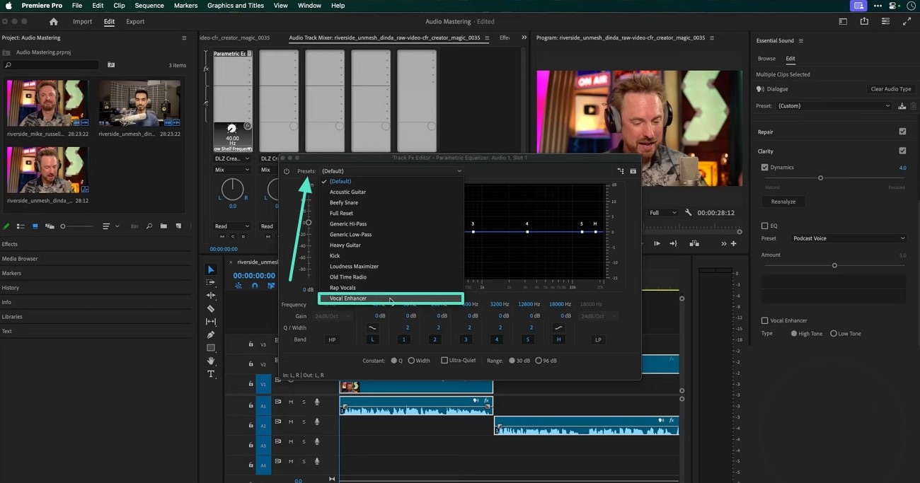 pick the vocal enhancer premiere pro