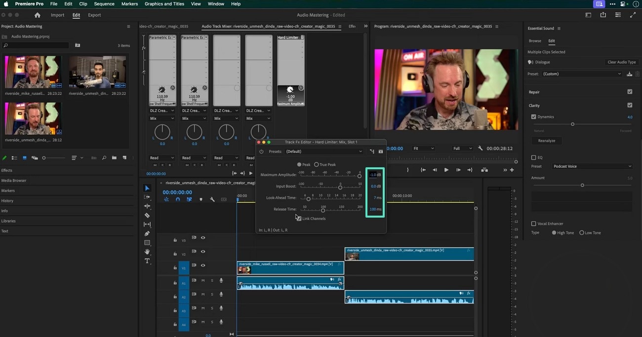 pick manual settings premiere pro