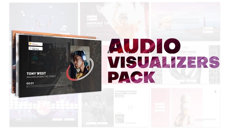 premiere pro audo visualizer template