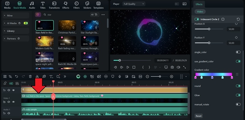 add a background below visualizer