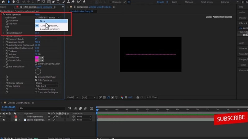 customize the audio visualizer