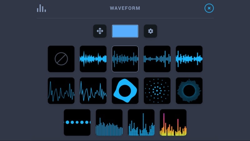 audio waveform styles in headliner