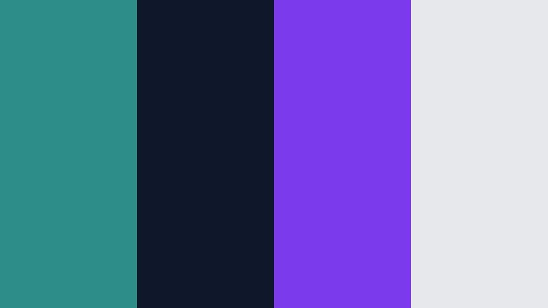 aurora edge rush glacier teal color palette with hex codes