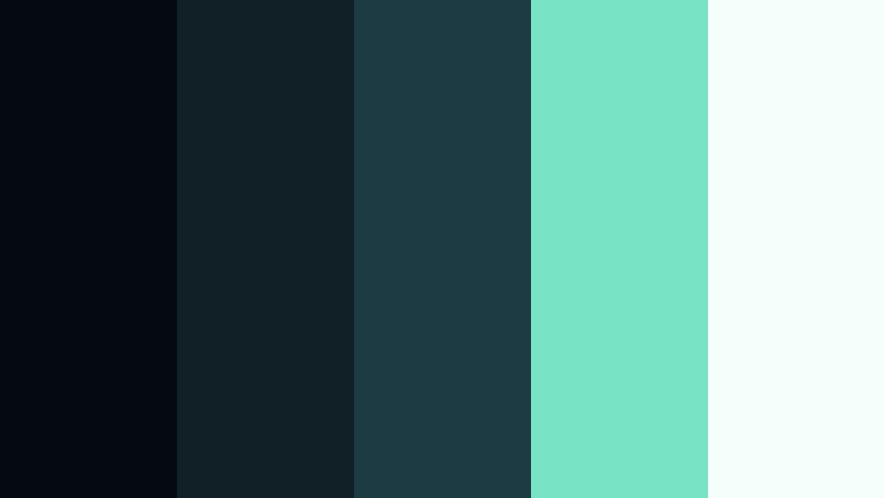 aurora forest chill obsidian blue color palette with hex codes