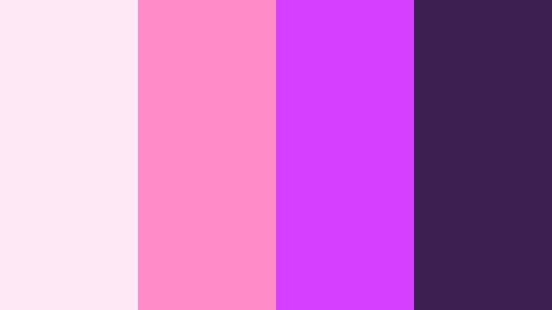aurora pulse rose cosmic rose color palette with hex codes