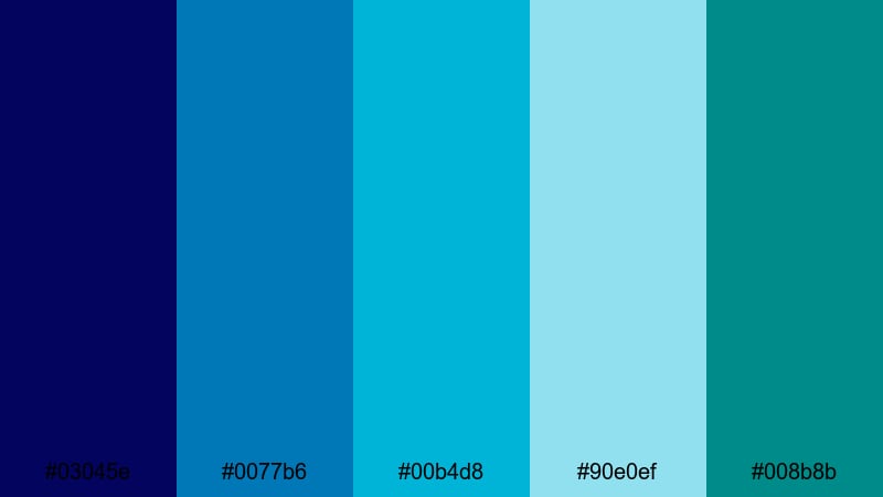 aurora screen pulse dark cyan color palette with hex codes