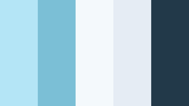 aurora workspace calm arctic blue color palette with hex codes
