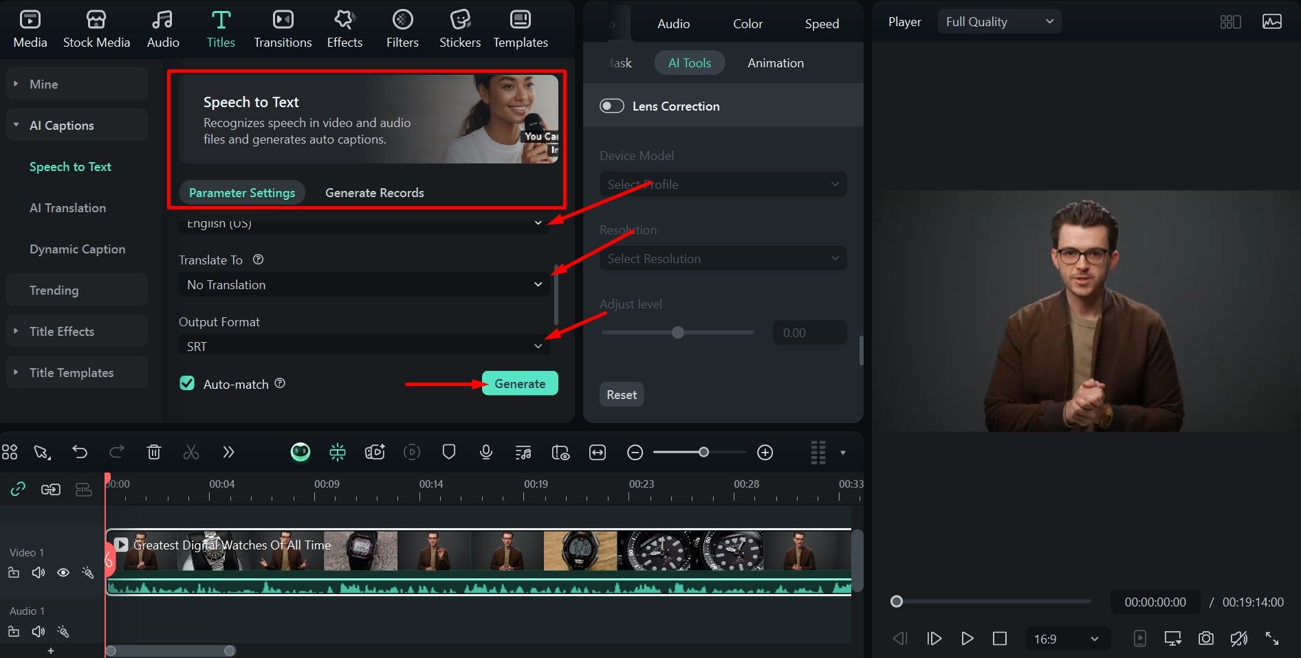 activate ai video enhancer filmora desktop