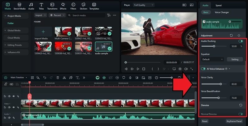 enhance audio in automotive video marketing