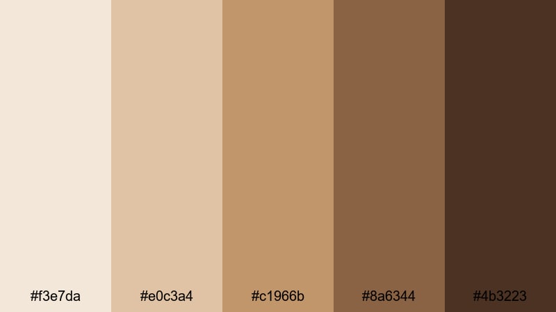 autumn apartment neutral color palette with hex codes