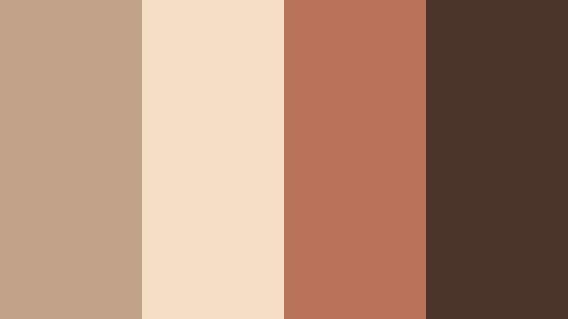 autumn letter home cocoa beige color palette with hex codes