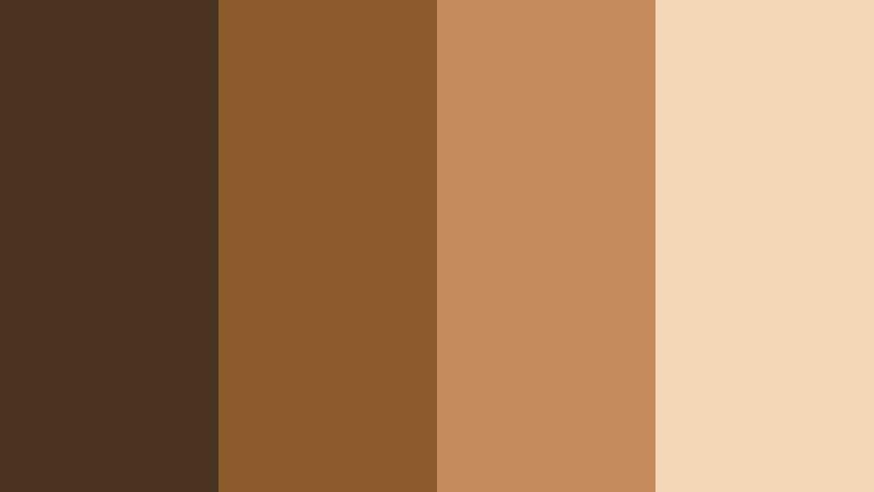autumn lodge glow walnut brown color palette with hex codes