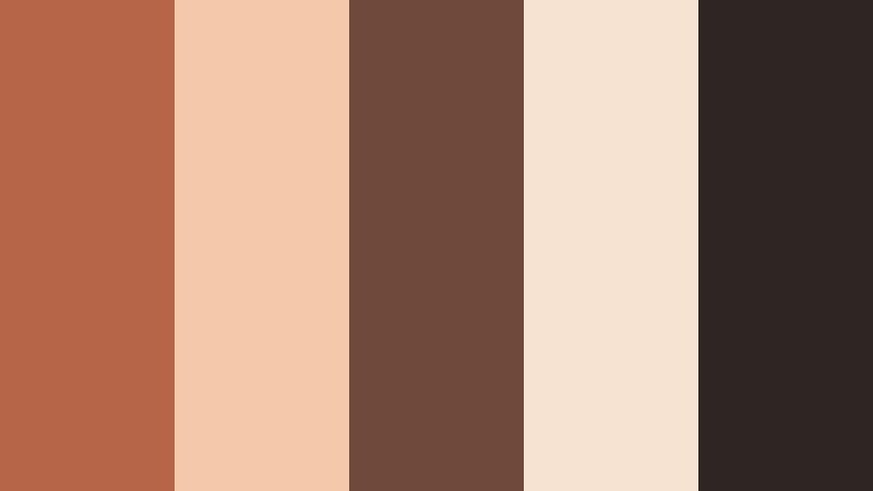 autumn loft glow soft rust color palette with hex codes