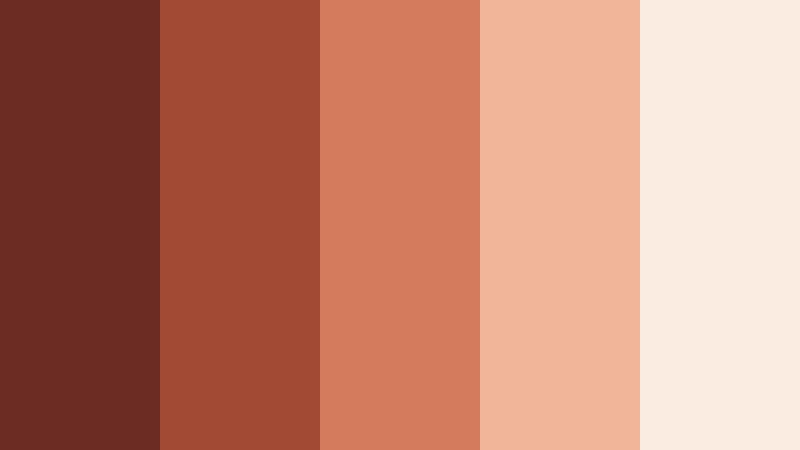 autumn love letter burnt sienna red color palette with hex codes