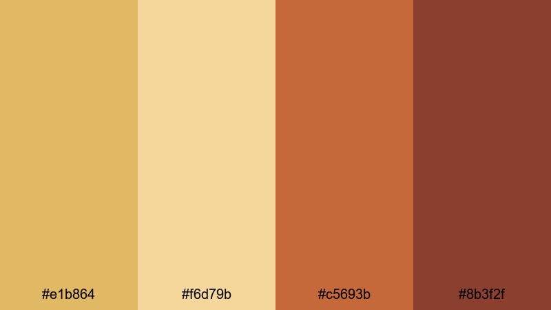 autumn market morning harvest gold color palette with hex codes