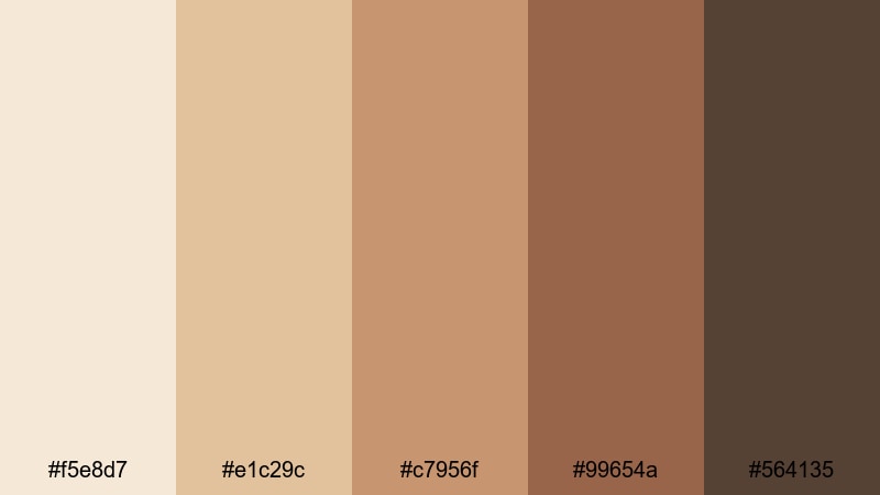 autumn market stroll beige sand color palette with hex codes