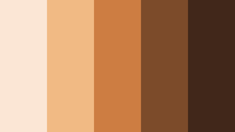autumn market walk soft caramel color palette with hex codes