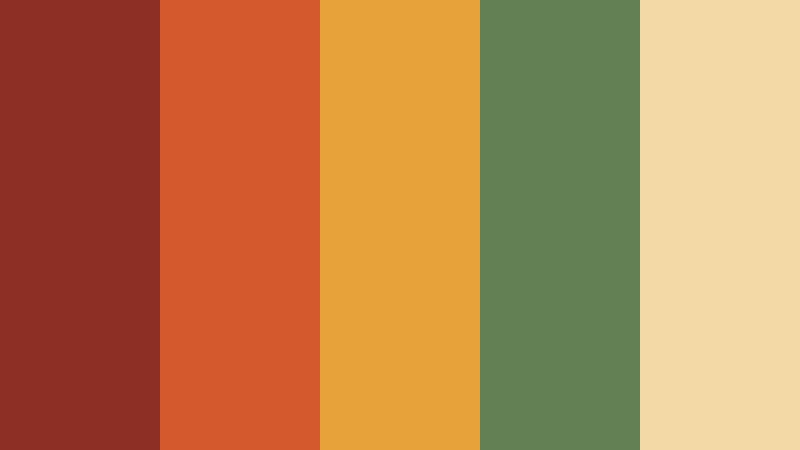 autumn parade thanksgiving color color palette with hex codes