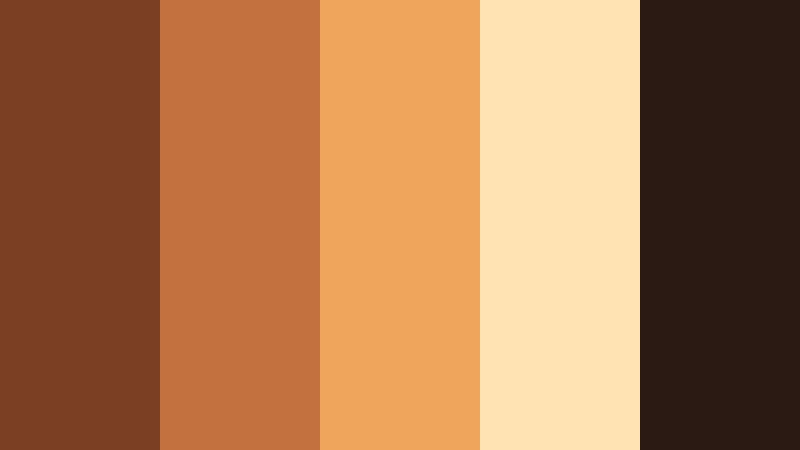 autumn streetlight fade burnt caramel color palette with hex codes