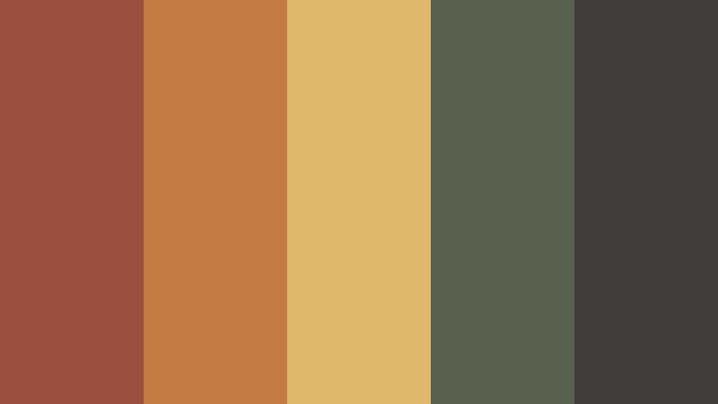 autumn tin sign vintage color color palette with hex codes