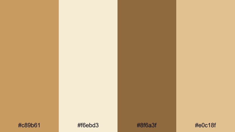 autumn wheat fields light brown color palette with hex codes