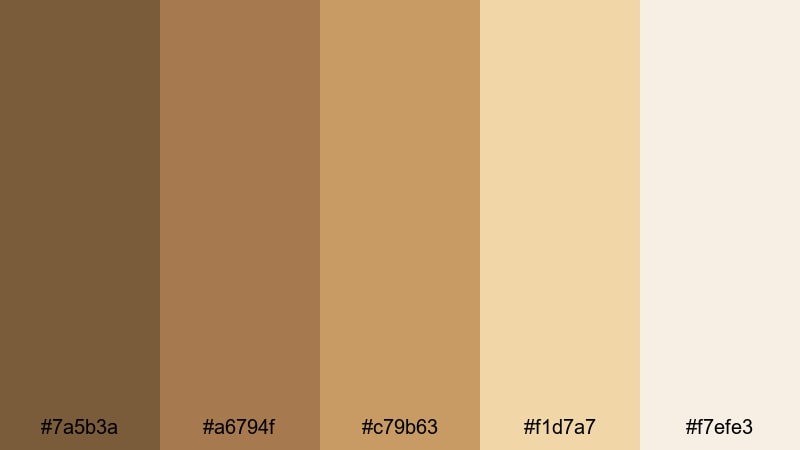 autumn wheat loft rustic color palette with hex codes