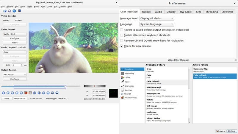 avidemux free avi video editor