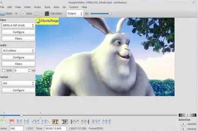 apply avidemux filters