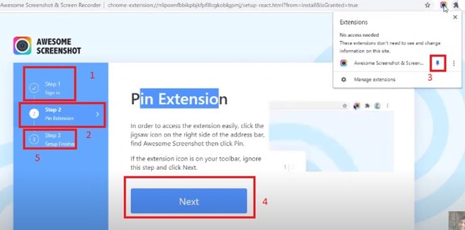 awesome screenshot pin extension