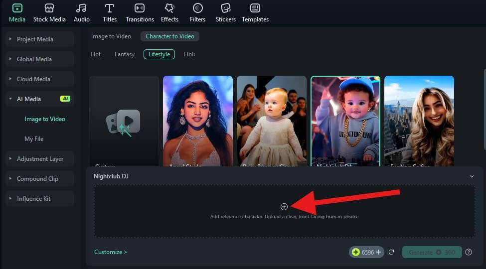 upload a photo image to video