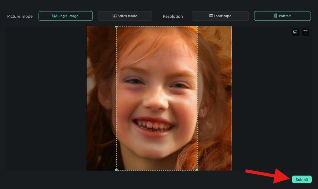 submit a photo to generate video