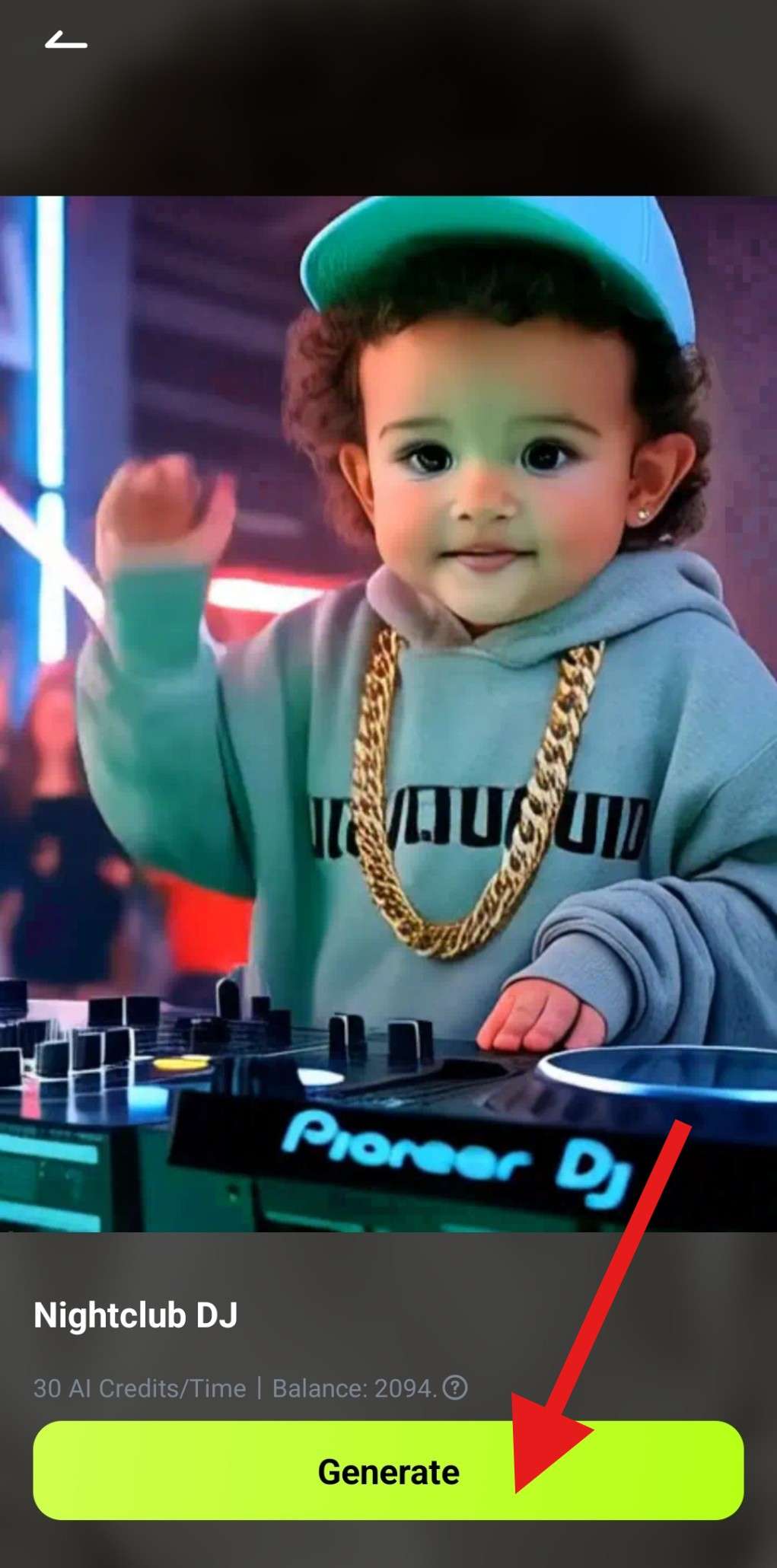 generate image to video baby filter