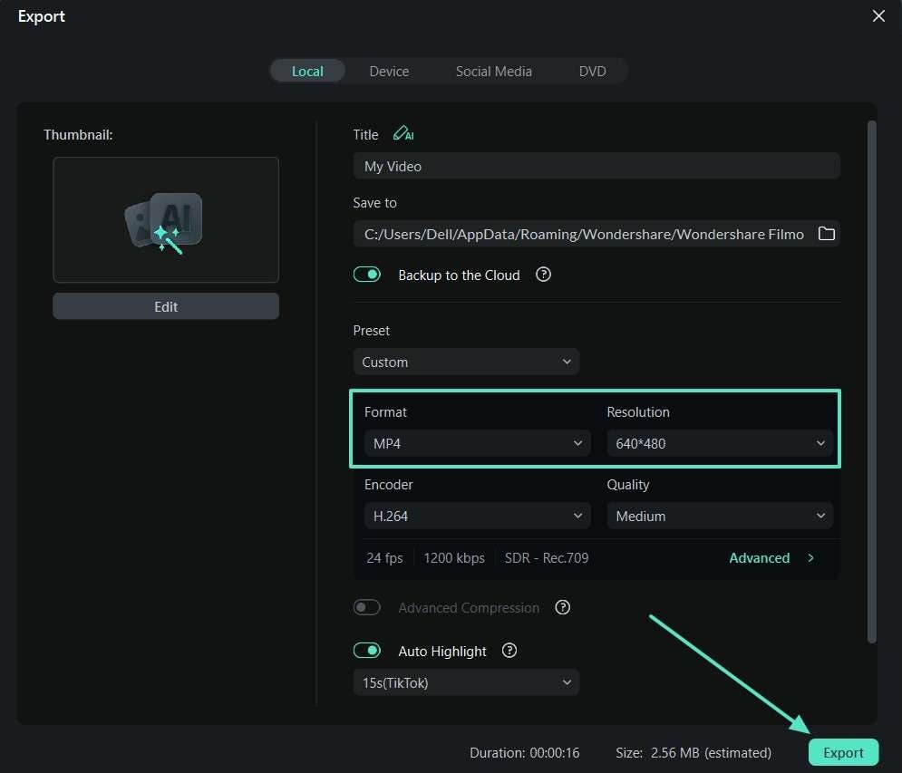 export video with royalty free music