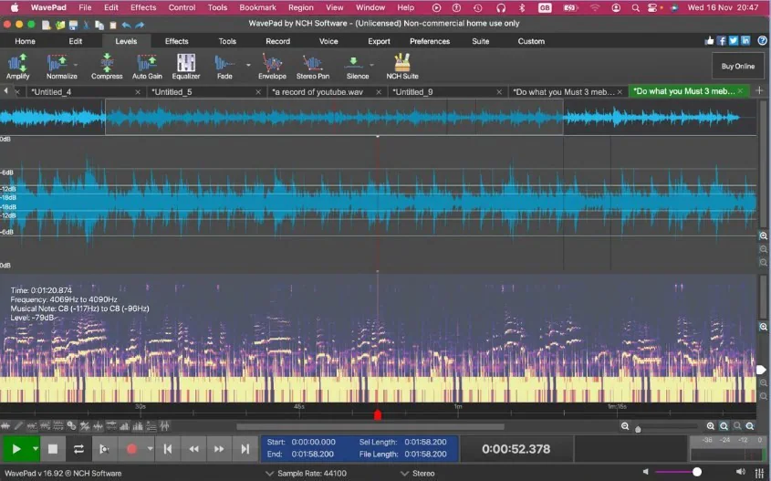 wavepad audio editor