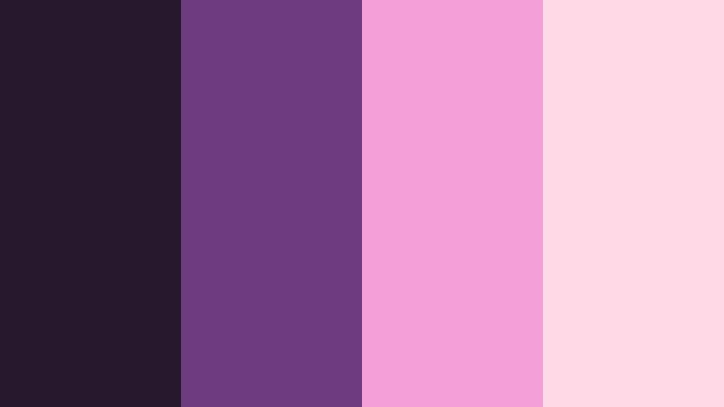backstage blush shadow scene purple color palette with hex codes