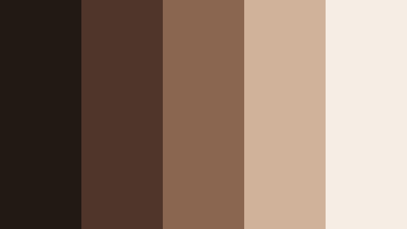 backstage spotlight filmic shadow brown color palette with hex codes