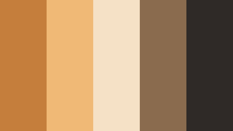 baked honey loft sunbaked ochre color palette with hex codes