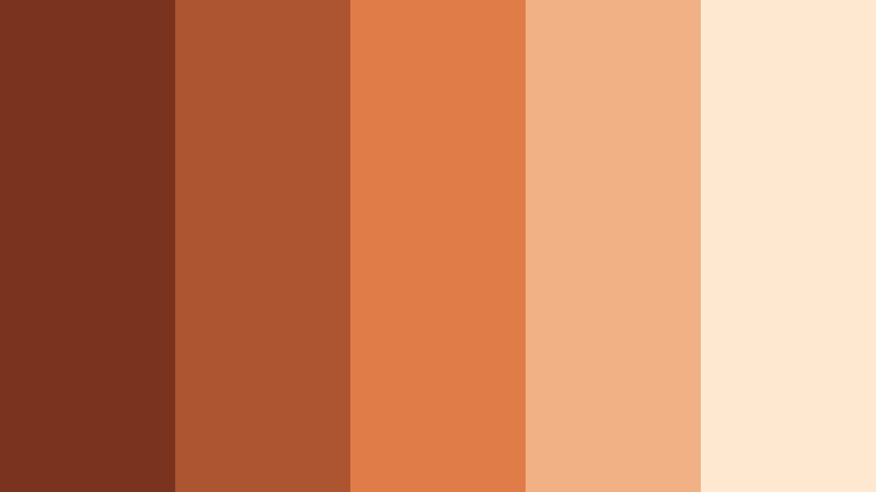 baked spice kitchen burnt cinnamon color palette with hex codes