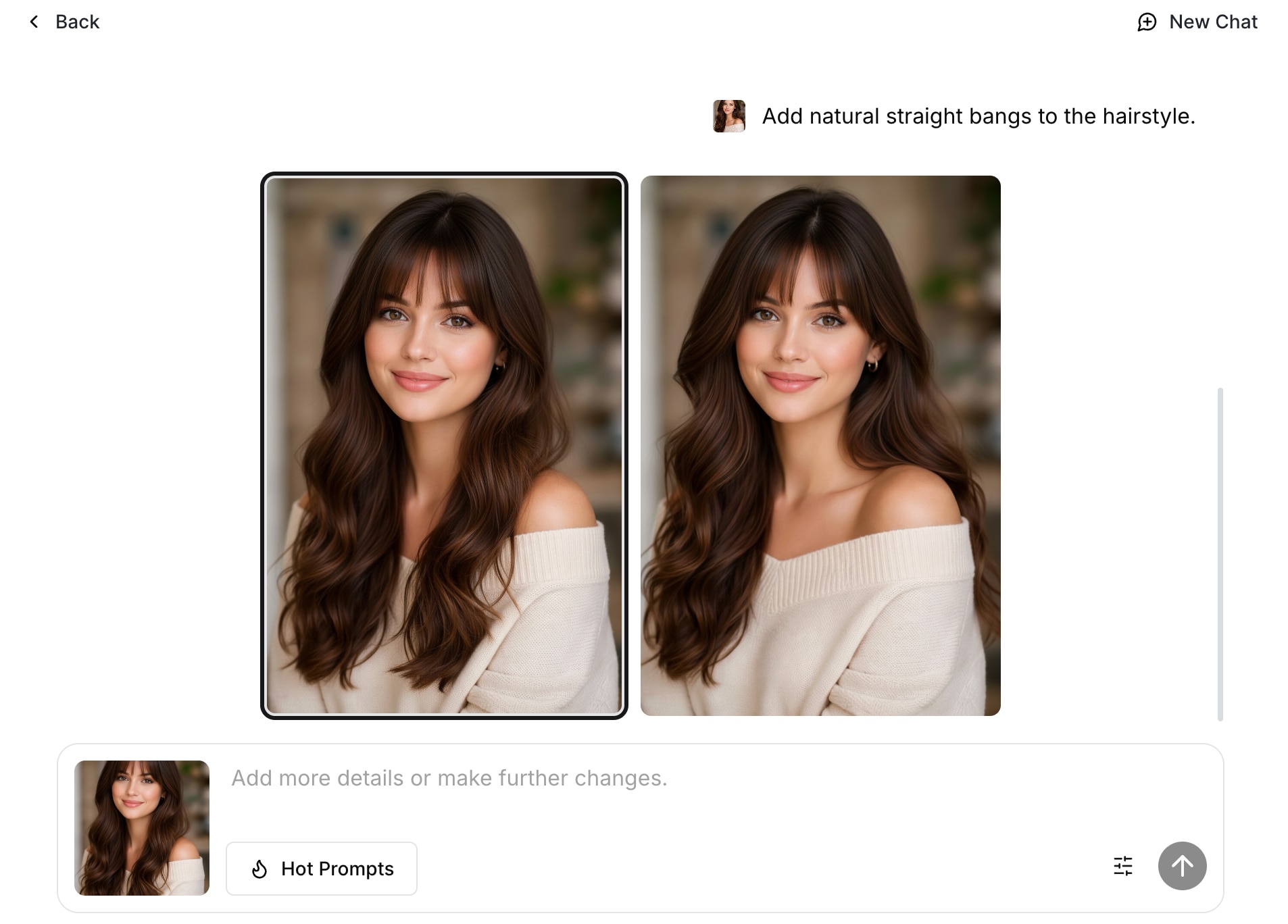 kaze.ai bangs try on filter