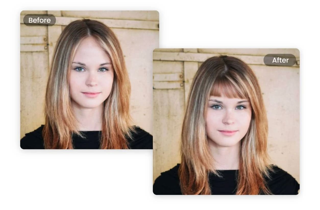 fotor bangs try on filter