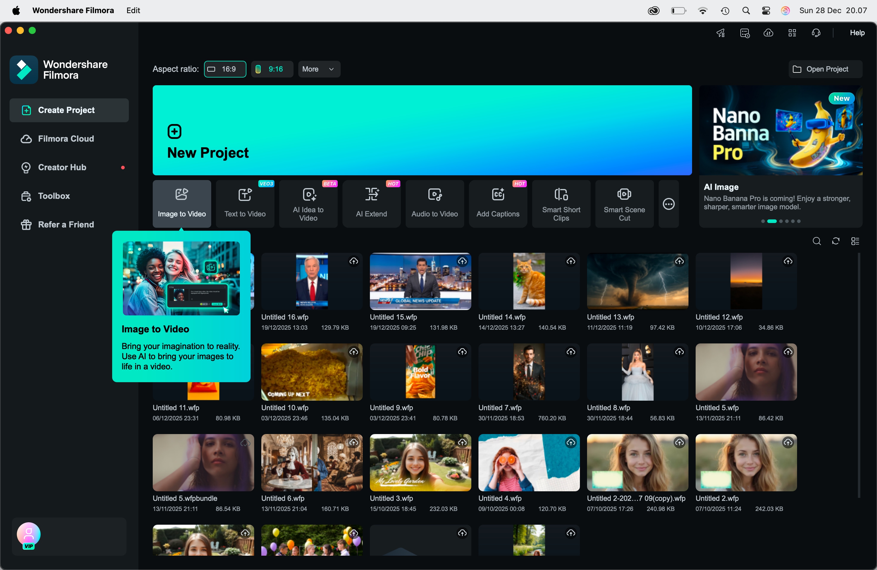 launch filmora desktop