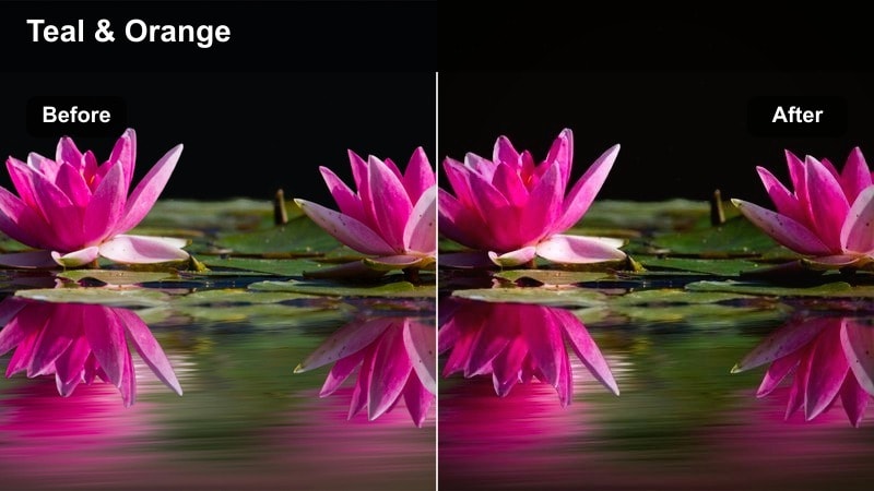 Close-up of coffee being poured by a barista at a café bar in dramatic lighting.