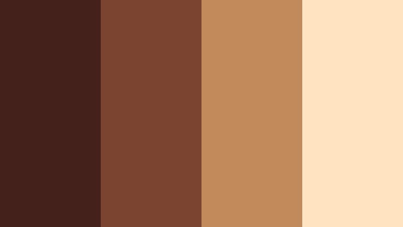 barnlight evening vintage mahogany color palette with hex codes