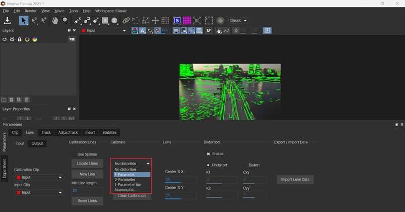select one lens distortion models