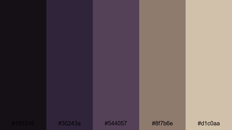 basement show haze 90s grunge color palette with hex codes